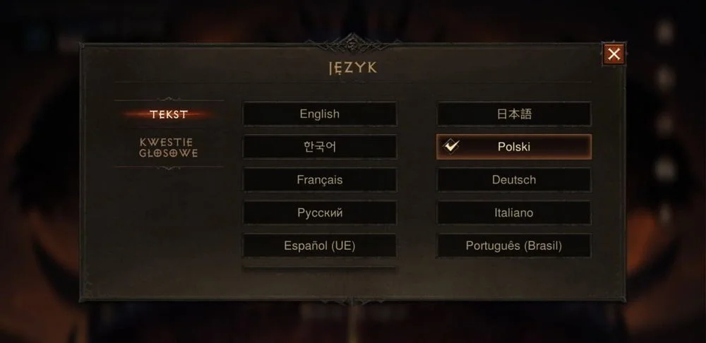 Diablo Immortal - język polski na urządzeniach mobilnych