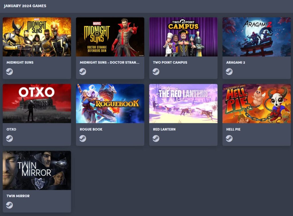 Lista gier Humble Choice styczeń 2024