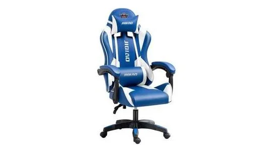 Fotel gamingowy ASL SL-33 niebiesko-biały