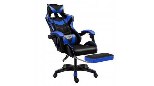 Fotel gamingowy Cerlo Fox 8 czarno-niebieski