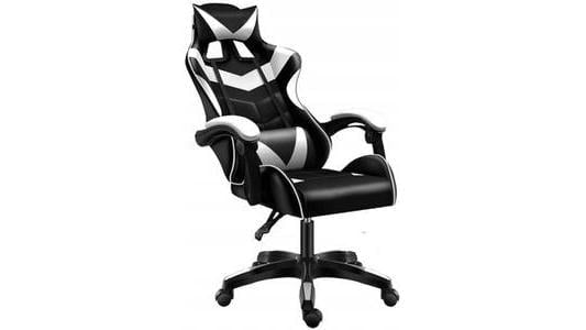 Fotel gamingowy Cerlo Fox 7 czarno-biały