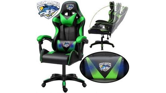 Fotel gamingowy Cerlo Fox 6 czarno-zielony