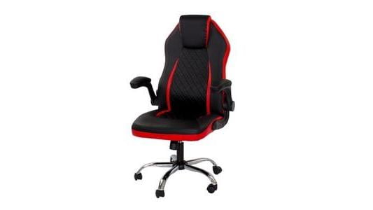 Fotel gamingowy Escal L702 czarno-czerwony