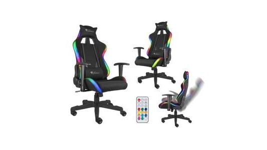 Fotel gamingowy Genesis Trit 600 RGB LED czarny