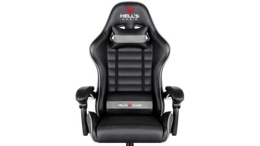 Fotel gamingowy Hells Chair HC-1003 czarno-szary