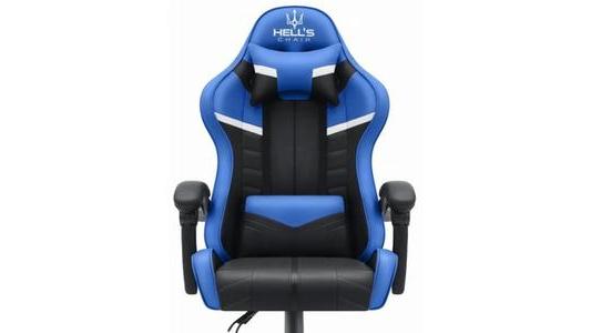 Fotel gamingowy Hells Chair HC-1004 czarno-niebieski