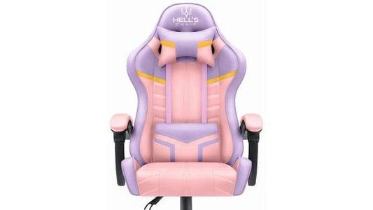 Fotel gamingowy Hells Chair HC-1004 różowy