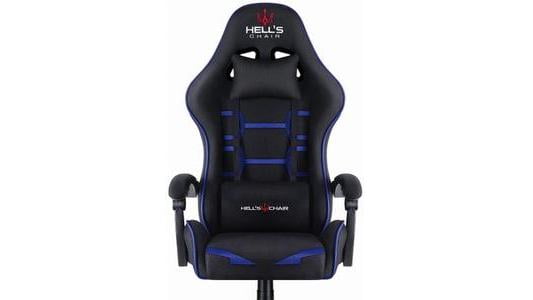 Fotel gamingowy Hells Chair HC-1008 czarno-niebieski