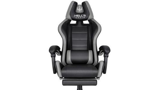 Fotel gamingowy Hells Chair HC-1039 czarno-szary