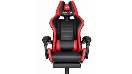 Fotel gamingowy Hells Chair HC-1039 czarno-czerwony