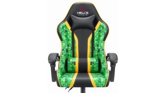 Fotel gamingowy Hells Chair HC Cube czarno-zielony