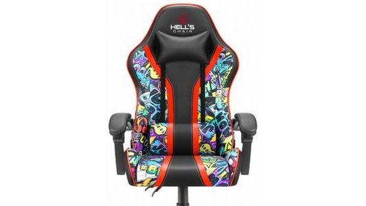 Fotel gamingowy Hells Chair HC Graffiti czarny