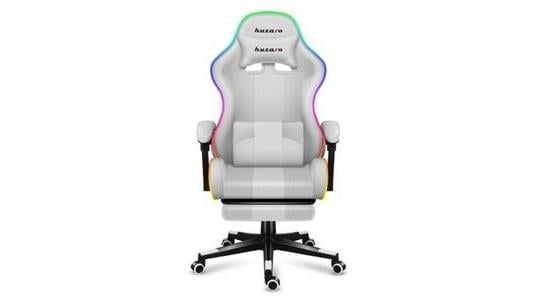 Fotel gamingowy Huzaro Force 4.7 RGB LED biały