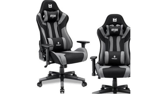 Fotel gamingowy IMBA Seat Knight czarno-szary
