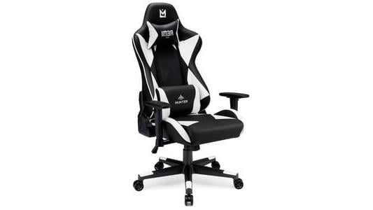 Fotel gamingowy IMBA Seat Hunter czarno-biały