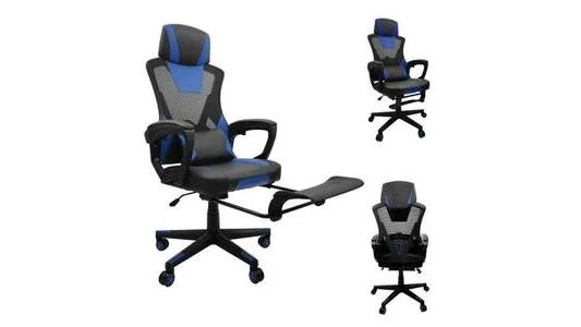 Fotel gamingowy Kontrast KG100 czarno-niebieski
