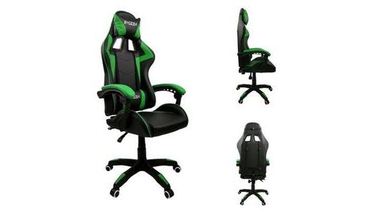 Fotel gamingowy Kontrast KG103 czarno-zielony