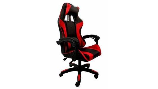 Fotel gamingowy Kontrast Modern czarno-czerwony