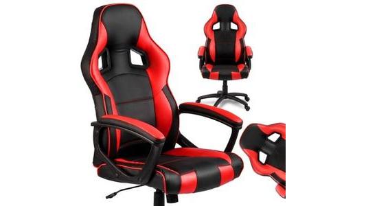 Fotel gamingowy Sofotel Surmo czarno-czerwony
